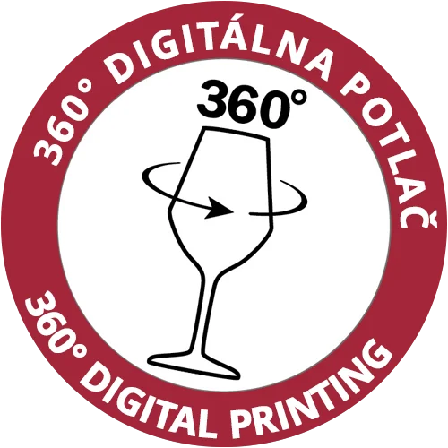 360° potlač na poháre