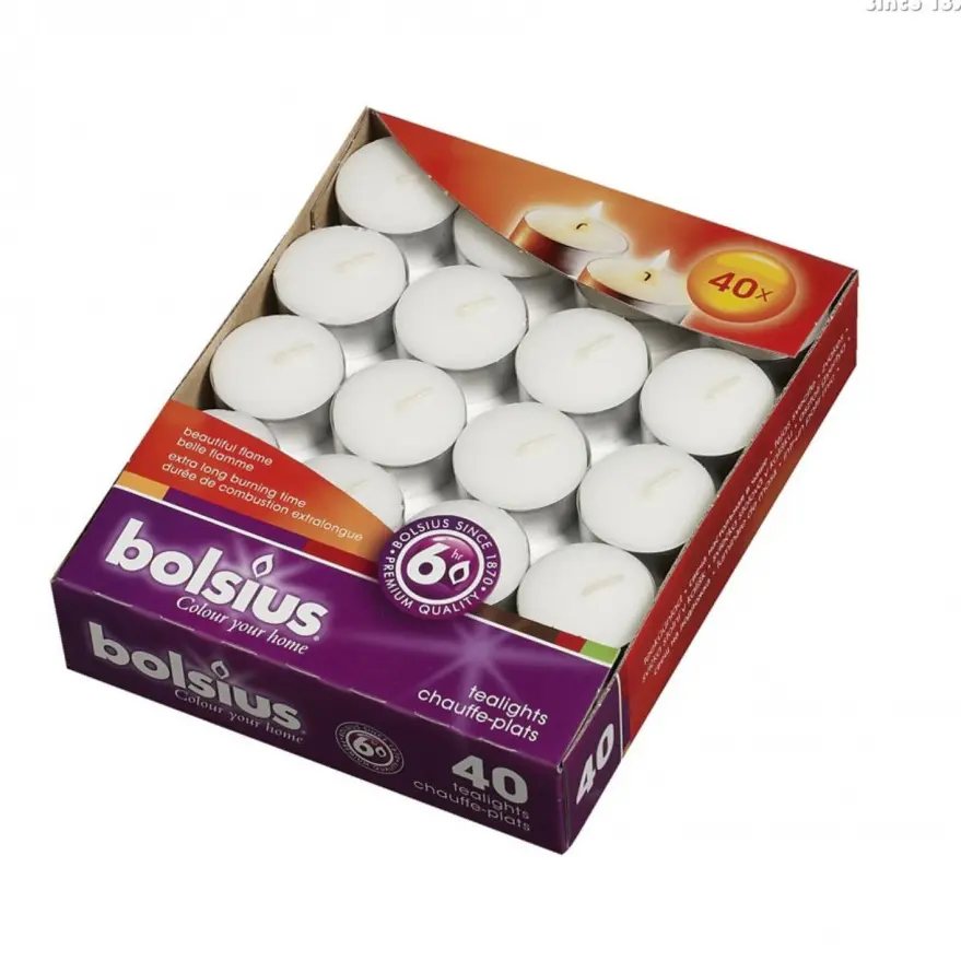 čajové sviečky Bolsius